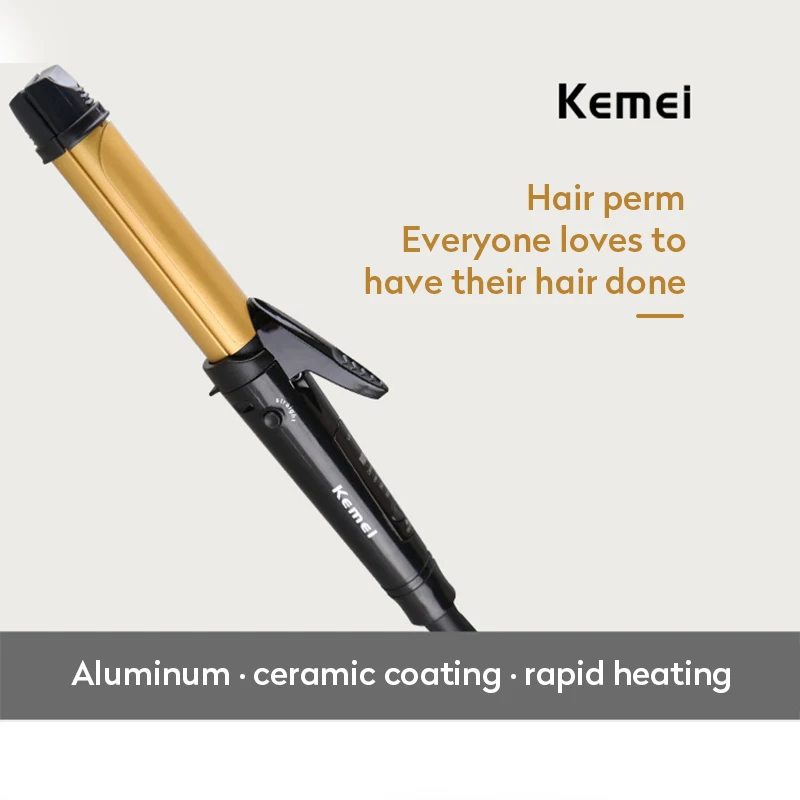 KEMEI 2 в 1 Steampod выпрямитель для волос утюги палочка плоский утюг портативный мини