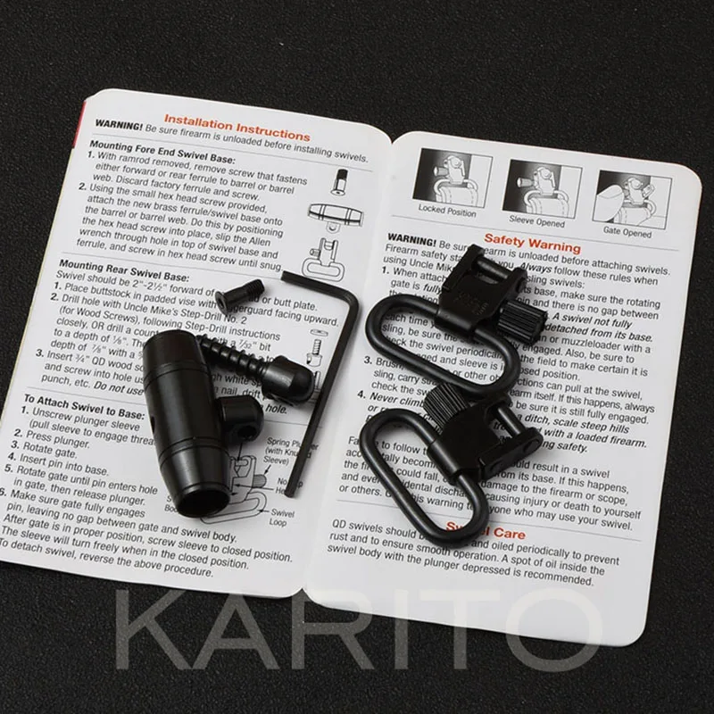 Стальные Вертлюги для ружья регулируемые балансы до и после TC 2876 2 M7609|qd sling swivel|sling