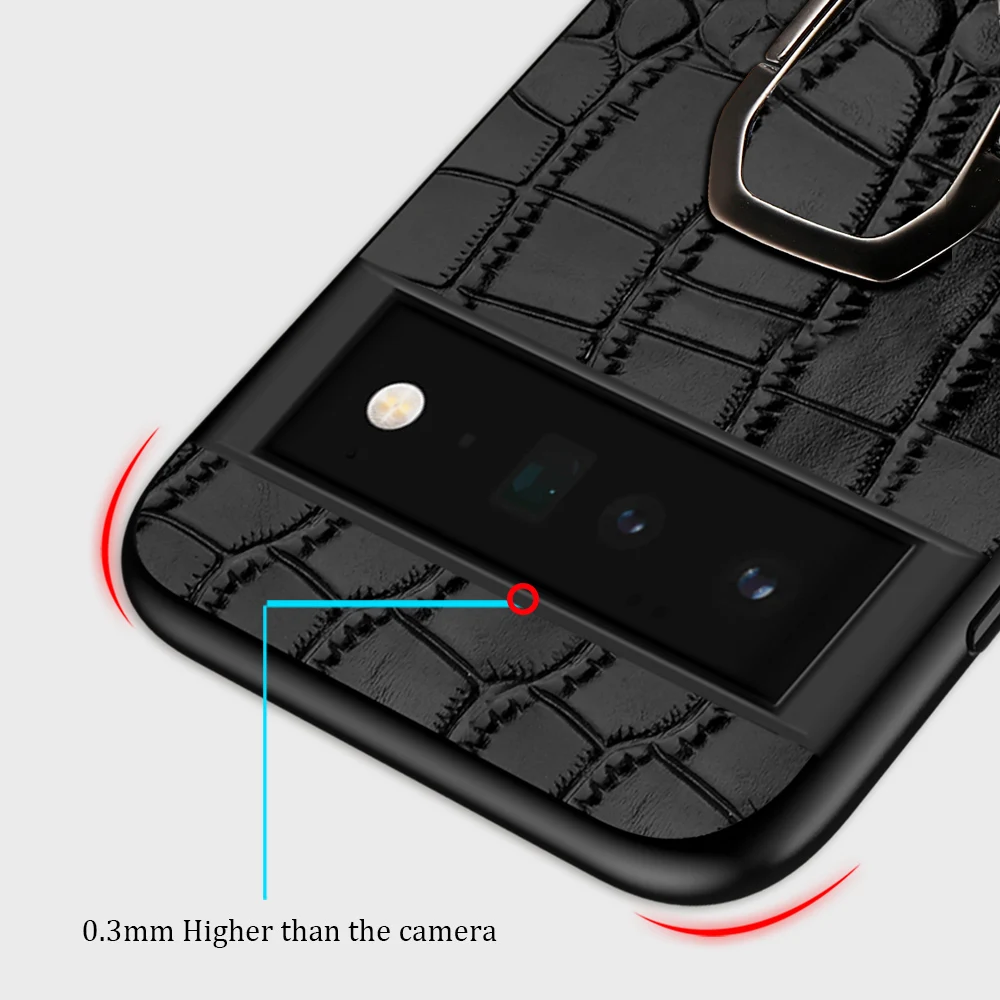 Genuine Cowhide Leather Phone Case For Google Pixel 7 6 Pro 8 7A 6A 5 Pixel 4 4A 5A Luxury Magnetic Kickstand Back cover bumper