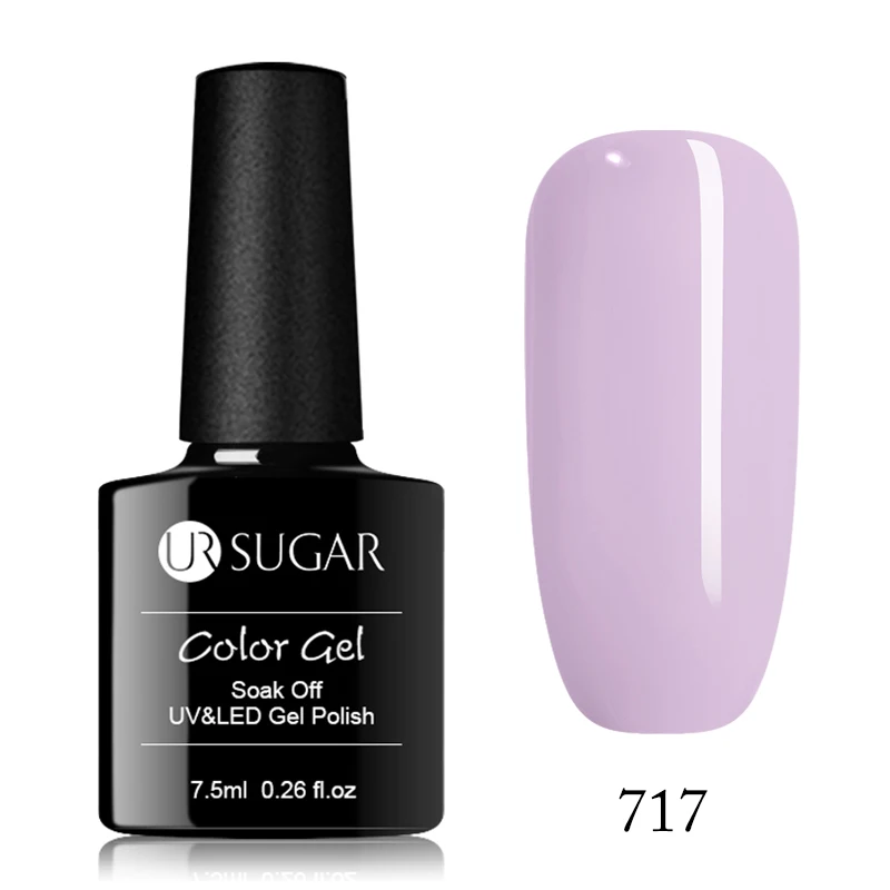 191 Ur Sugar, 7,5 мл, голографический блеск, карамельный цвет, красный цвет, замочить от УФ-геля, лак, основа, топ, матовый лак для ногтей - Цвет: 191
