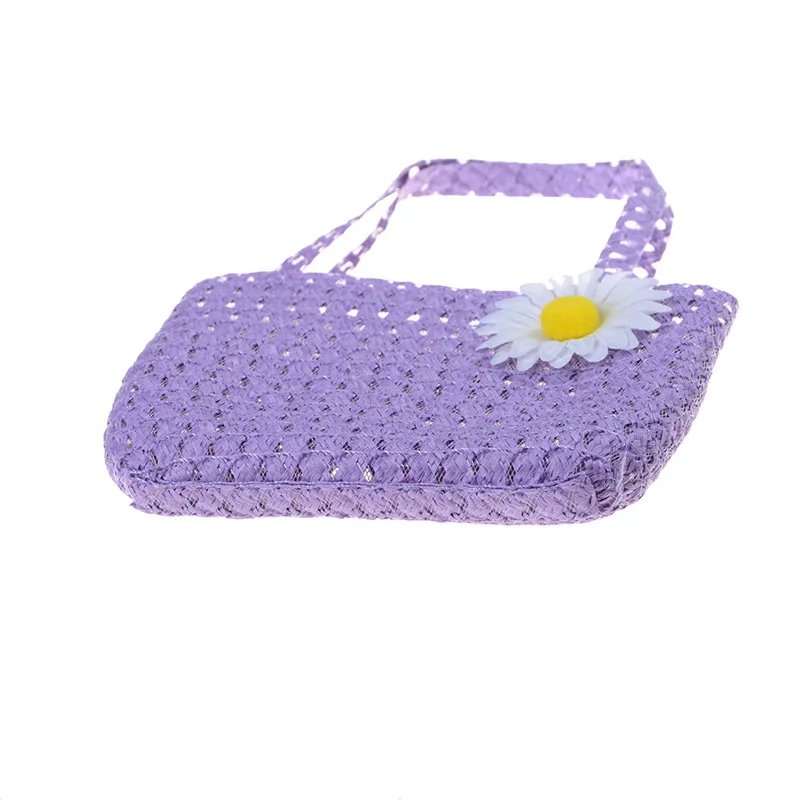 

Girls Kids Beach Hats Bags Flower Straw Hat Cap Tote Handbag Bag Suit Children Summer Sun Hat Cute Girls Kids Gift