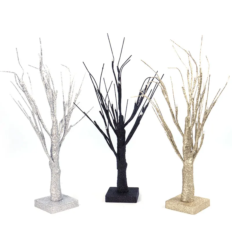 Украшение на Хэллоуин черная Березовая лампа подвесные украшения искусственная