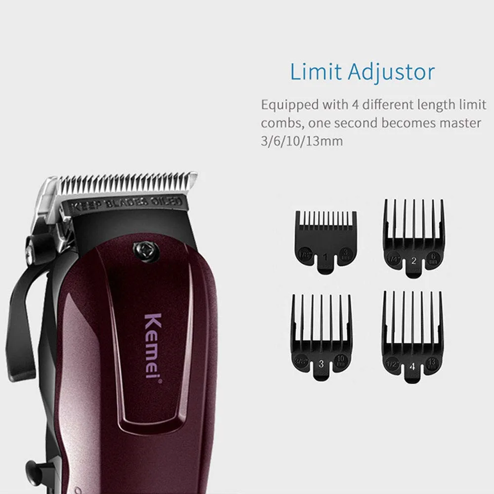 

Kemei Professional Hair Clipper Men Electric Hair Trimmer Shaver Hair Shaving Machine Hair Cutting Beard Electric Razor KM 2600