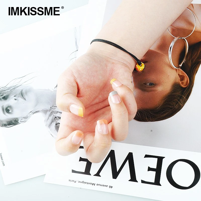 

24pcs Fake Nails Art Matte False Nail Acrylic Sticker Nail Set Ready Stock IK07