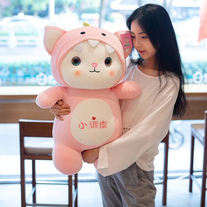 

Creative Cute Cat Dolls Kitten Pink Girls Children Comfort Dolls Children Birthday Gifts Soft Plush Toys Kids Sleeping Pillows