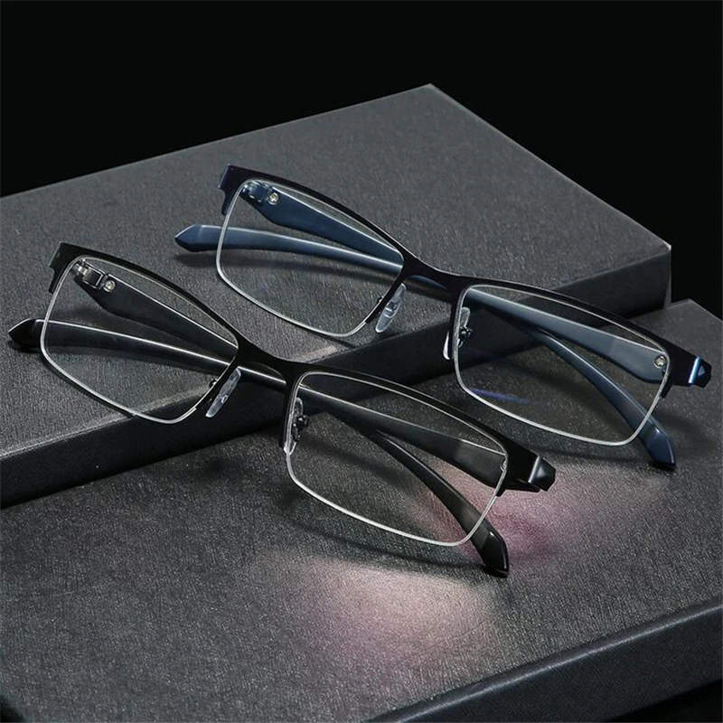 

Half Frame Vintage Myopic Glasses Finished Women Men Metal Square Diopter Spectacle Prescription 0 -1.0 -1.5 -2.0 -2.5 To -6.0