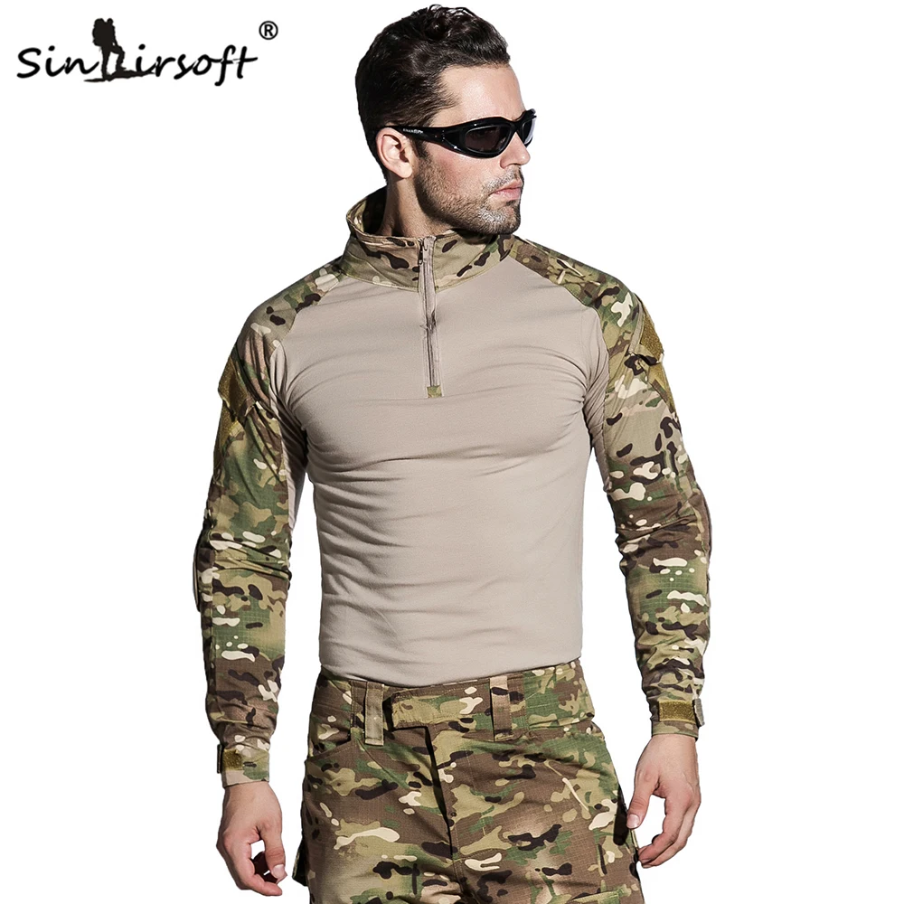 SINAIRSOFT тактические G3 BDU камуфляжные Боевые Женские брюки рубашки с наколенниками