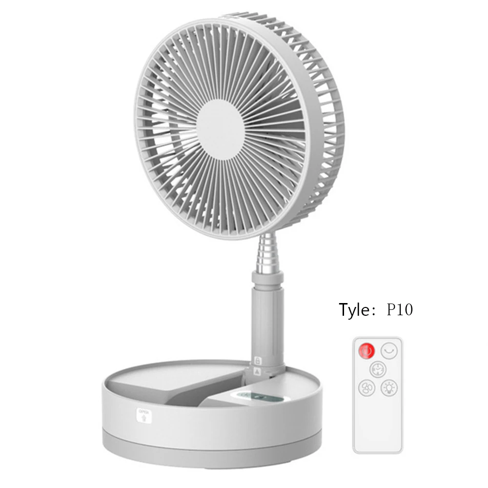 

Mini Folding Telescopic Fan USB Rechargeable Student Portable Small Electric Dormitory Bed Office Desktop Large Wind Folding Fan