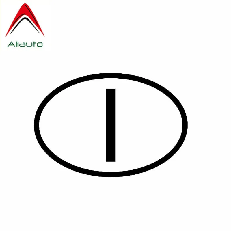 Автомобильная наклейка Aliauto I итальянская страна код овальная виниловая