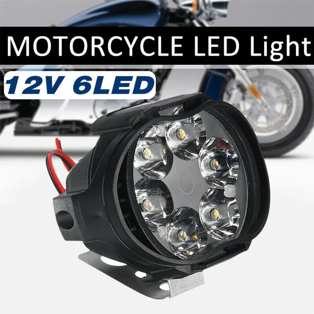

2PCS Motorcycle Auxiliary Headlight 12V 8W For Car Off-Road Bike Light LED DRL Spotlight Lamp Waterproof Auto Fog Light