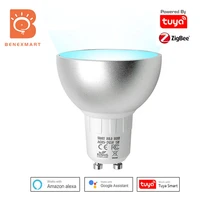 benexamrt zigbee led light bulb gu10 smart spotlight rgbcw dimmable lamp alexa google home voice control by tuya smartthings hub