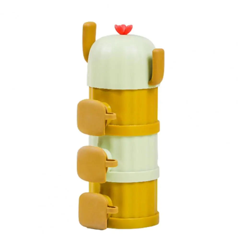 Dispensador de leche en polvo de 3 capas, contenedor de alimentos multifuncional, sin BPA, para aperitivos, almacenamiento de alimentos para beb&eacute;s-2