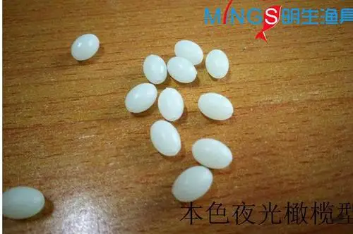 

100Pcs Oval Luminous Fishing Beads Glow Lure Floating Float Tackles 4 Sizes