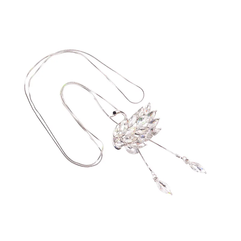 Длинное ожерелье с искусственным жемчугом кисточка свитер для женщин украшения