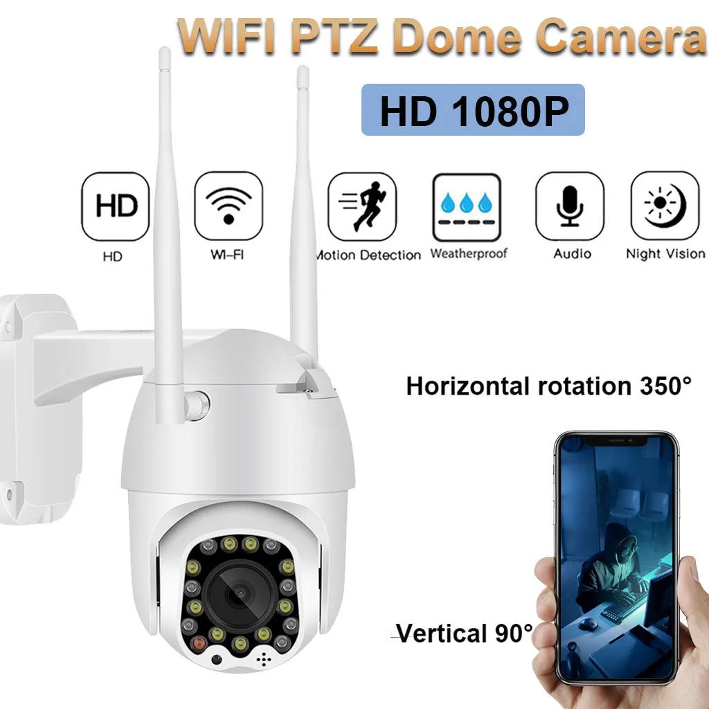 HIPERDEAL PTZ 1080P wifi камера наружная 4X зум скорость купол wifi Беспроводная CCTV камера 9,30
