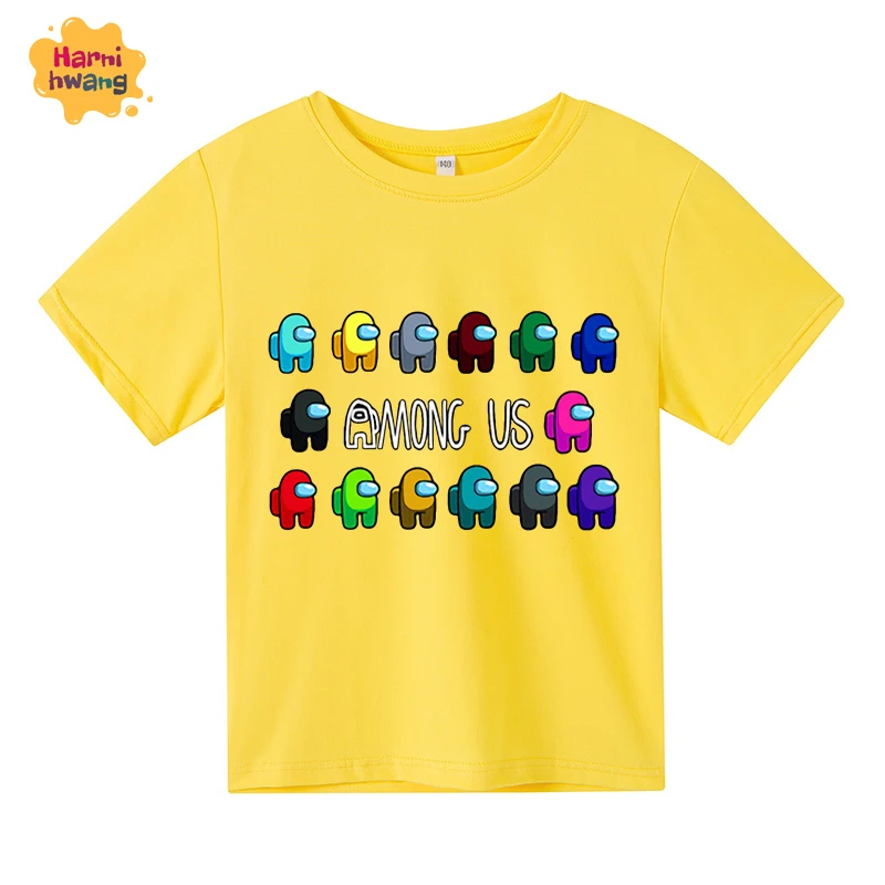 

Children'S Shirts T-Shirts Girls Boys Shirts Short-Sleeved Summer Anime Cotton Cartoon Tops Oversized 4T-10T Wholesale