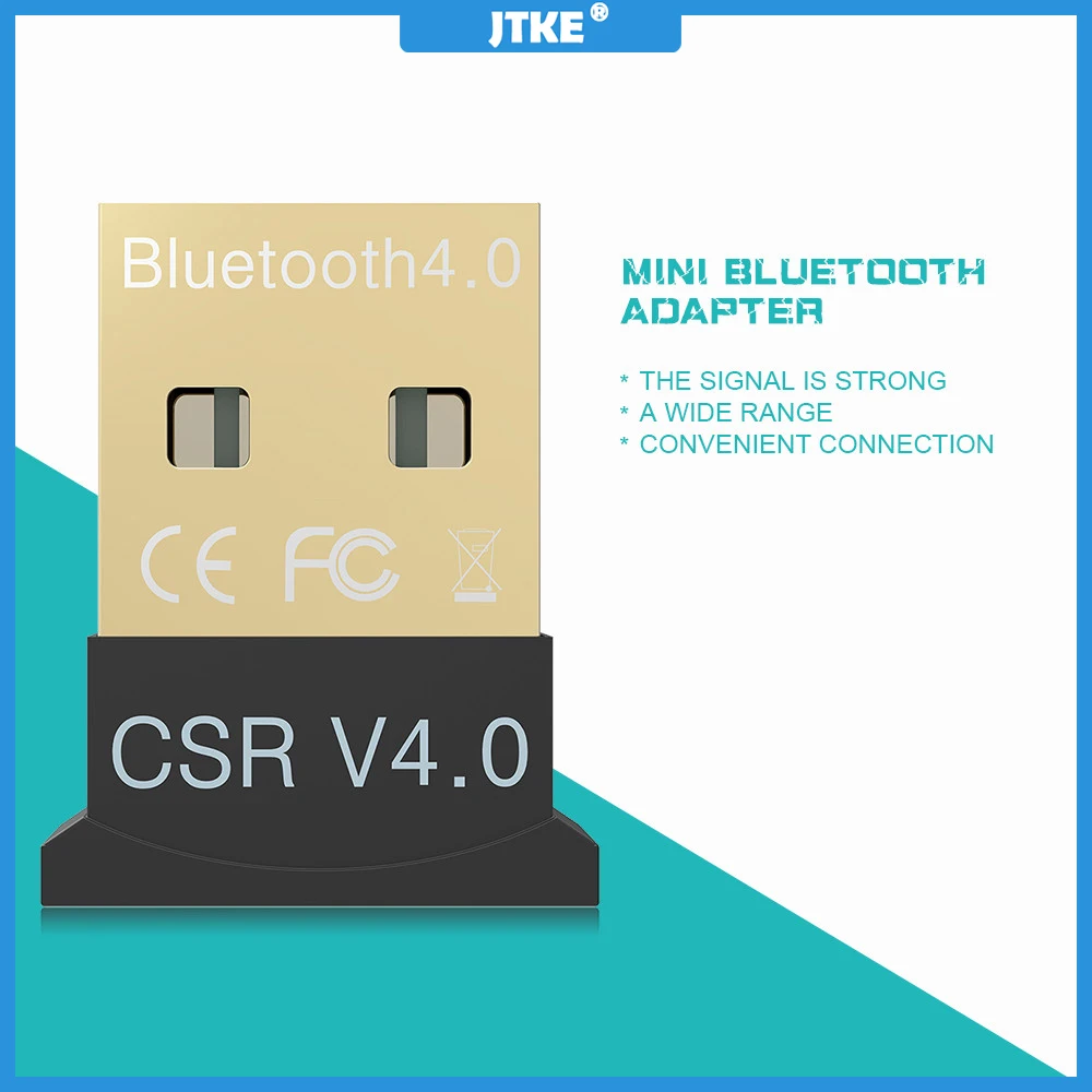 JTKE беспроводной мини USB Bluetooth CSR 4 0 двухрежимный адаптер Dongle для Windows 10 8 7 Vista XP 32/64