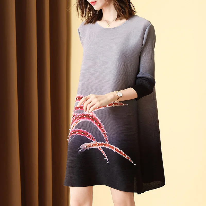 

Pinball Large Print Dress New Loose Large Dress In Spring And Summer 2020
