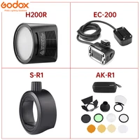 godox ad200 flash accessory ec 200 witstro h200r round flash head extension head ak r1 color temperature reflector godox