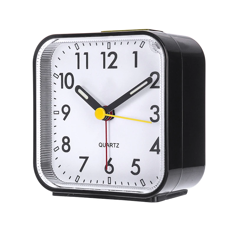 

Silent Bedside Luminous Alarm Clock Plastic Digital Needle Clock Touching Snooze Clock for Child Desktop Bedside Non Ticking