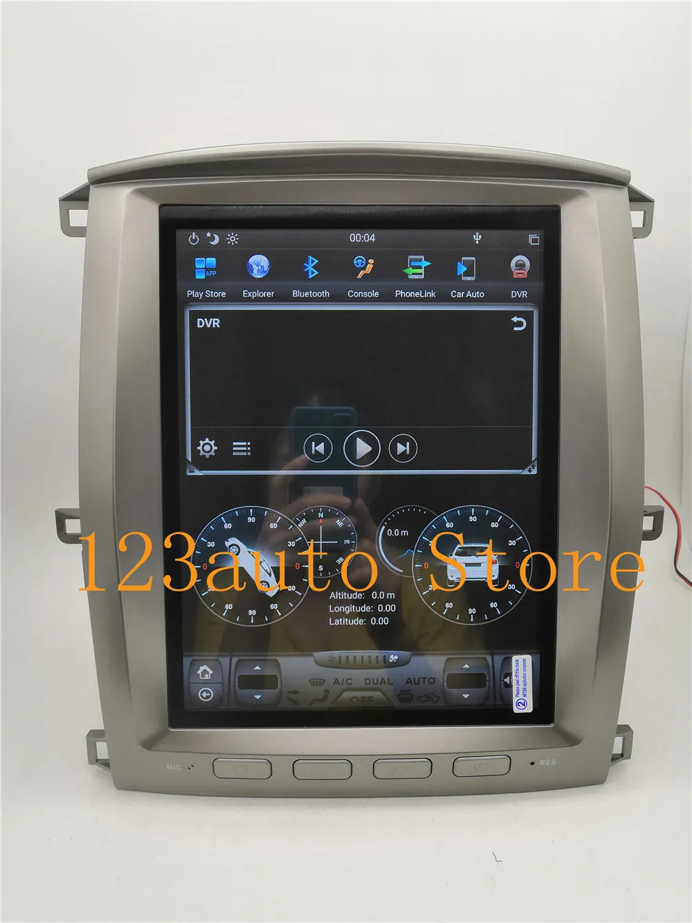 12,1 ''PX6 CARPLAY Tesla стиль Android 8,1 автомобильный DVD gps навигационный плеер для TOYOTA LAND CRUISER LC100 lexus LX470 2002-2007