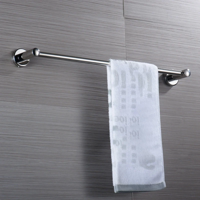 

Stainless Steel Towel Rack Bar Rail Wall Mounted Holder Bathroom Hotel 60cm