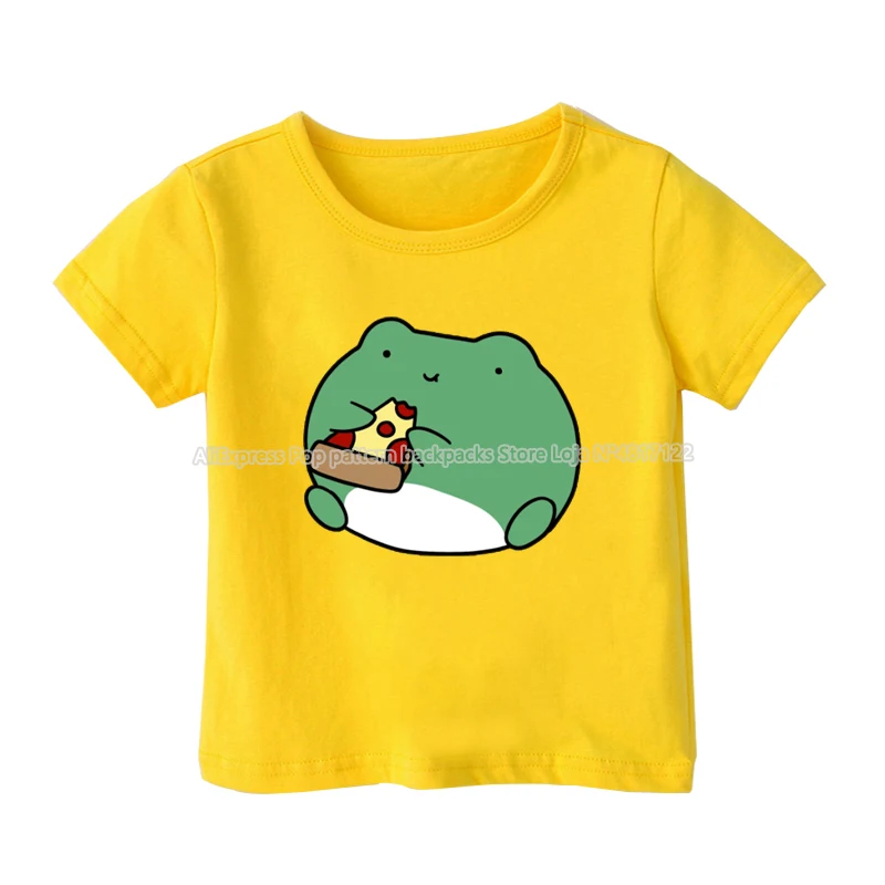 

Summer Kids Cute Frog T Shirts Camiseta Boys Girls Teens Tshirt Children Cartoon Animals T-shirts Toddler Funny Pattern Tee Tops