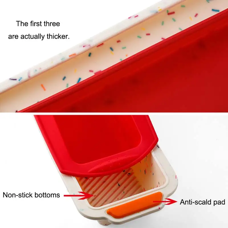 

Rectangular Silicone Bread Toast Pan Mold Long Square Cake Tray Nonstick Tart Baking Mold Baking Tools