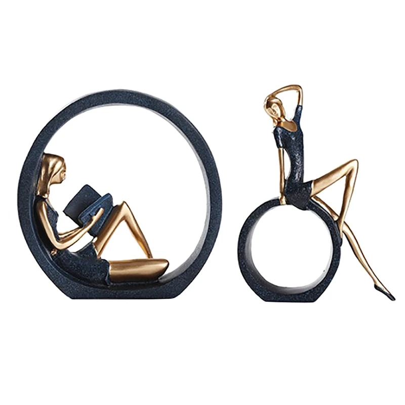 

Статуэтка скульптурная из смолы AT69 -1 комплект, подарок для читателей, современные декоративные предметы для дома, офиса, стола и рабочего ст...