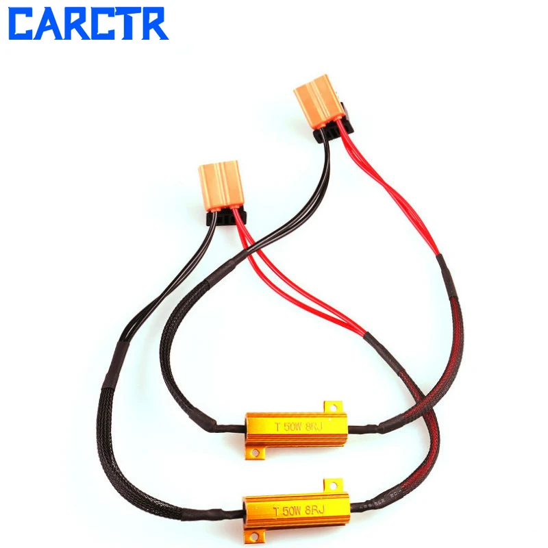 CARCTR 1 пара Автомобильный светодиодный декодер фары анти-сигнал неисправности