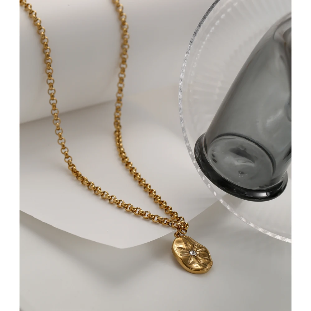 Yhpup изысканный Полярная Звезда из нержавеющей стали ожерелье 2021 ювелирных