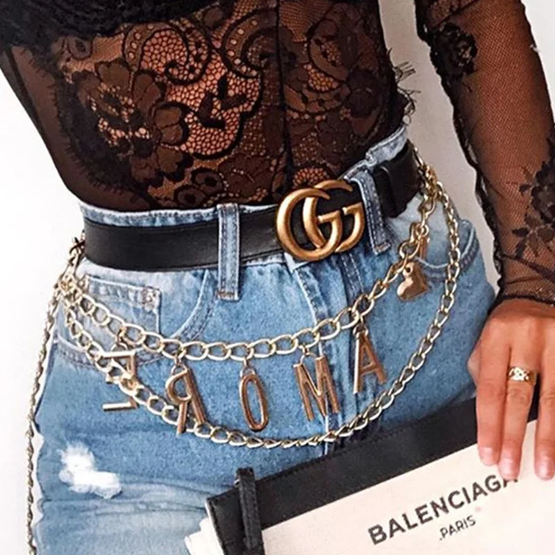 Многослойная цепочка на талию для женщин богемная цепь из сплава в стиле ретро