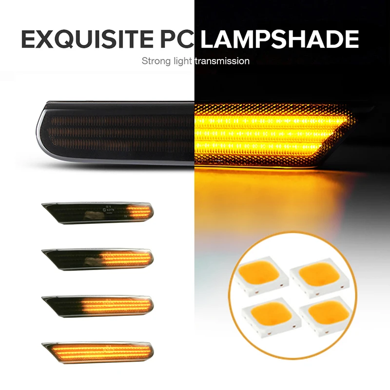 Динамический светодиодный боковой габаритный индикатор крыла передсветильник