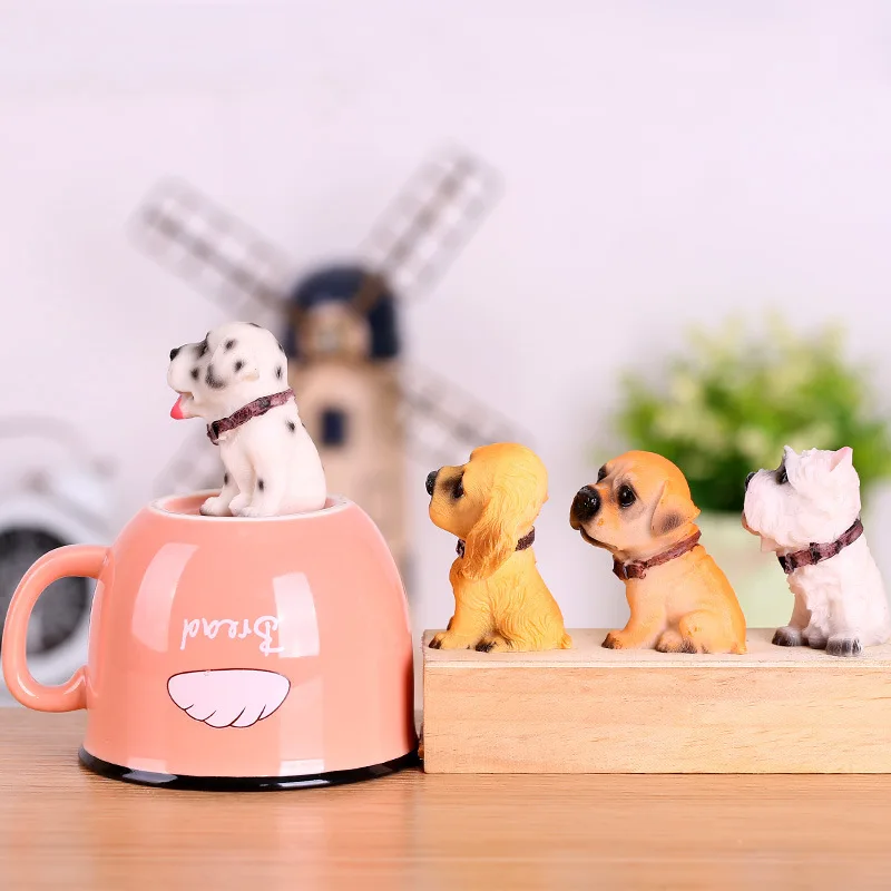 Миниатюрная модель собаки из смолы 1 шт. модные новые поделки милые Мультяшные