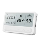 Многофункциональные Профессиональные цифровые часы с сенсорным ЖК-экраном, термометр, измеритель температуры и влажности