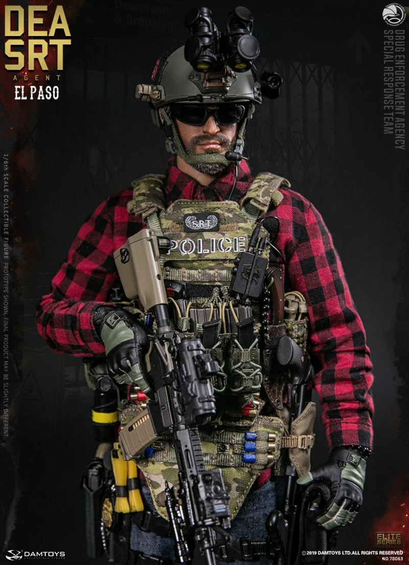 Для любителей коллекции подарки DAMTOYS 1/6 DEA SRT(специальная команда отклика) агент EL PASO(78063) для коллекции фанатов