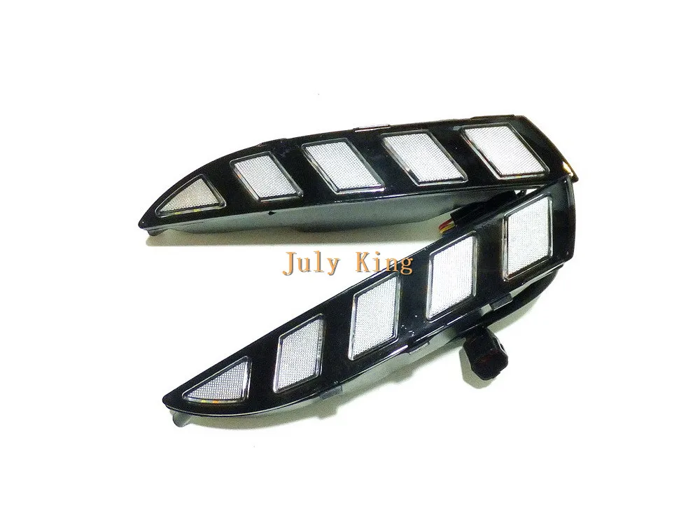 July King светодиодный чехол для дневных ходовых огней для VW scirocco 2008-14, Белый DRL+ Ice Blue Night DRL+ желтый стример поворотников