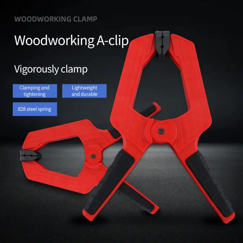 

Heavy Duty Woodworking Plastic Spring Clamp Strong A Type Extra Large Clip Nylon Wood Carpenter Spring Clamps Tools Accessories