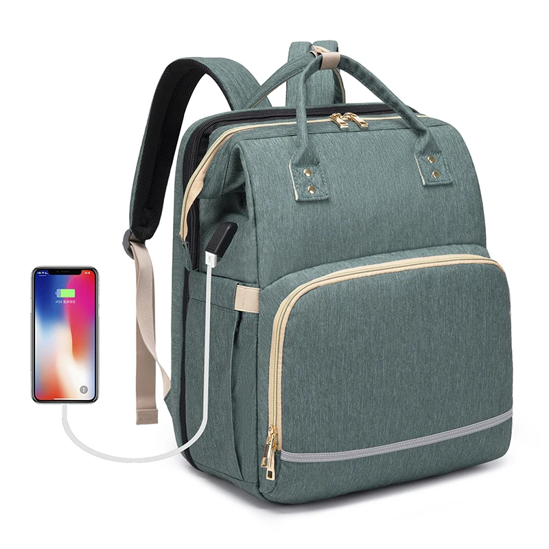 Новый многофункциональный сумки для подгузников с USB пеленальный коврик