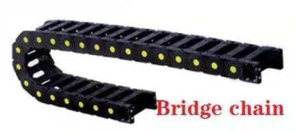 bridge type Кабельная цепь 25*25 38 50 57 77 103 мм полузакрытый закрытый провод Трансмиссия несущая пластиковая буксировочная машина с ЧПУ гравировальный станок - Цвет: bridge type