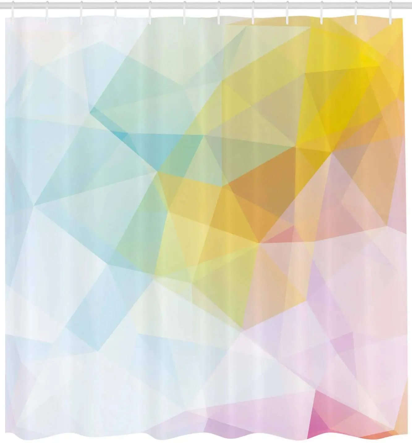 Абстрактная занавеска для душа бледный современный Радужный Омбре цветное