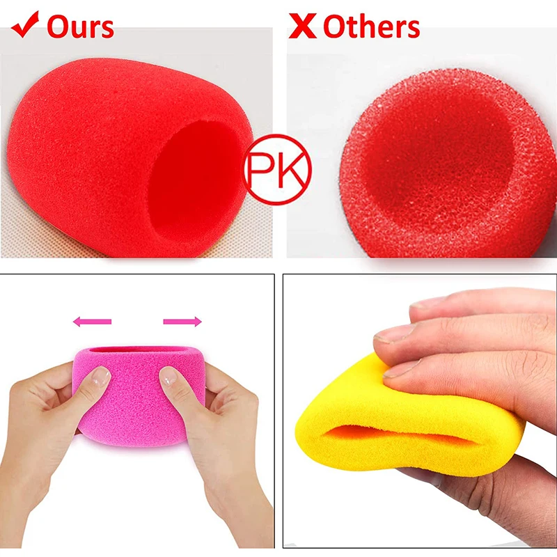 Поролоновая Крышка для микрофона толстые Чехлы поп-фильтр студии интервью