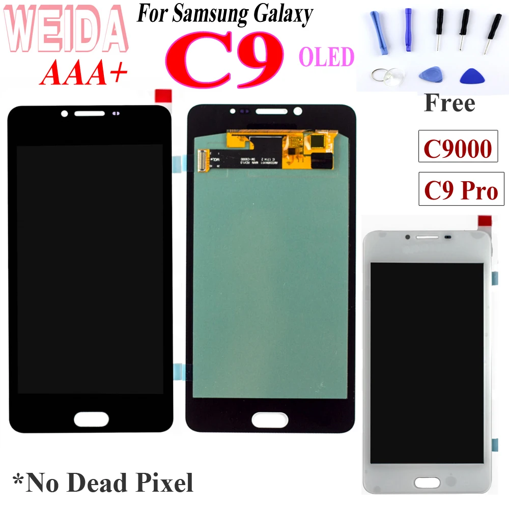 

Original LCD For SAMSUNG Galaxy C9 Pro Display C9000 C9 LCD Touch Screen Digitizer Replacement Parts For SAMSUNG C9 Pro LCD