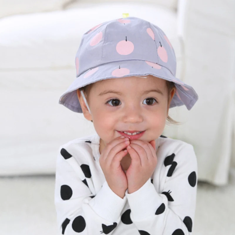 

Cute Toddler Kids Sun Cap Polka Dot Baby Bucket Hat Summer Outdoor Baby Girl Boy Cap Sun Beach Hats Good Gift