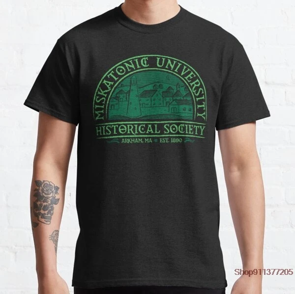 

Miskatonic Historical Society Funny T Shirt Formal Spring Autumn Fitness Funny Designing Tee Shirt Streetwear Shirt