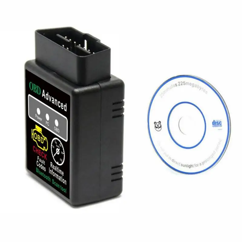 

Автомобильный диагностический сканер Интерфейс адаптер OBD2 HH OBD ELM327 V1.5 Bluetooth OBD2 подключению CAN-шины проверки двигателя для Android ПК