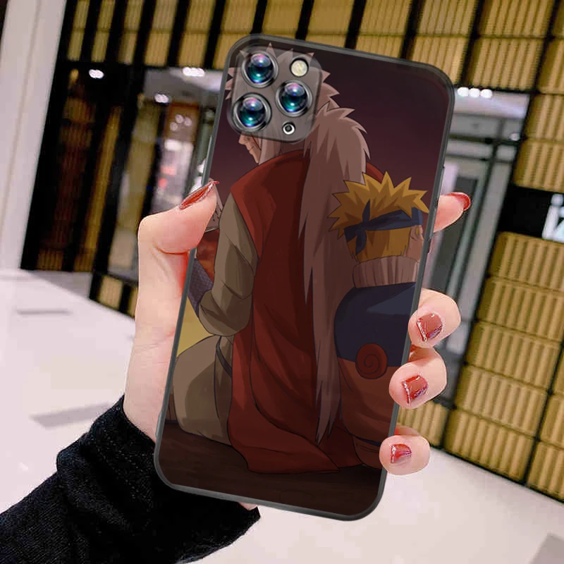 

S-Sasuke N-Naruto Kakashi Phone Case For iPhone 11 Pro MAX Aesthetic Soft Coque Luxury Brand Black TPU Lifeproof Mobilephone