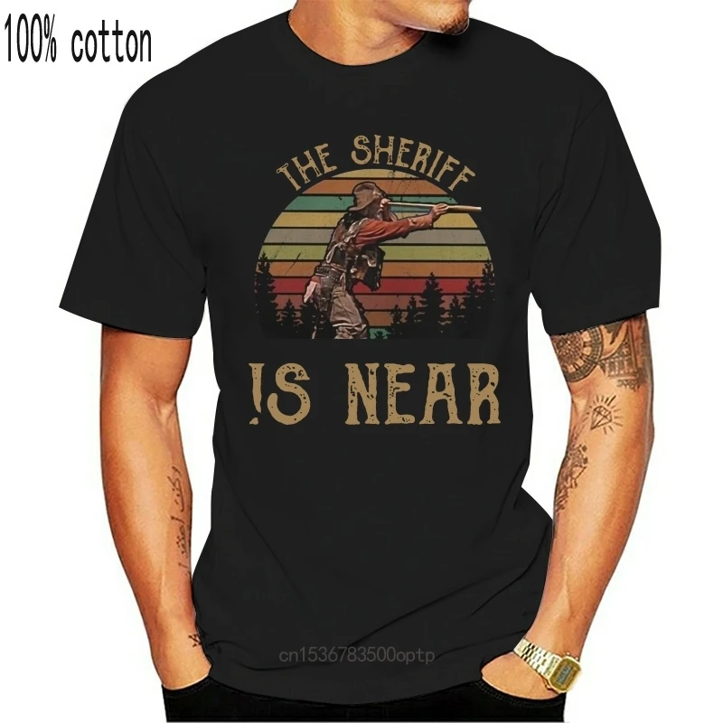 New Blazing Saddles The Sheriff Is Near Vintage Men'S T Shirt S-3Xl Gift For Men Retro Tee Shirt