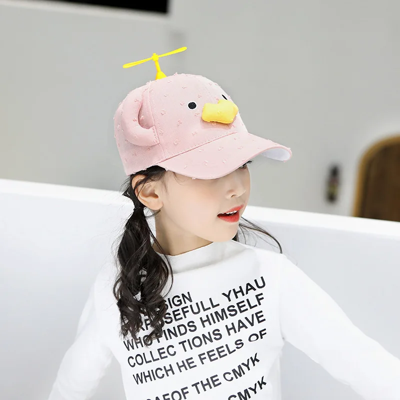 Лидер продаж 2020 Детская Милая шапка в виде утки бейсболки с защитой от солнца