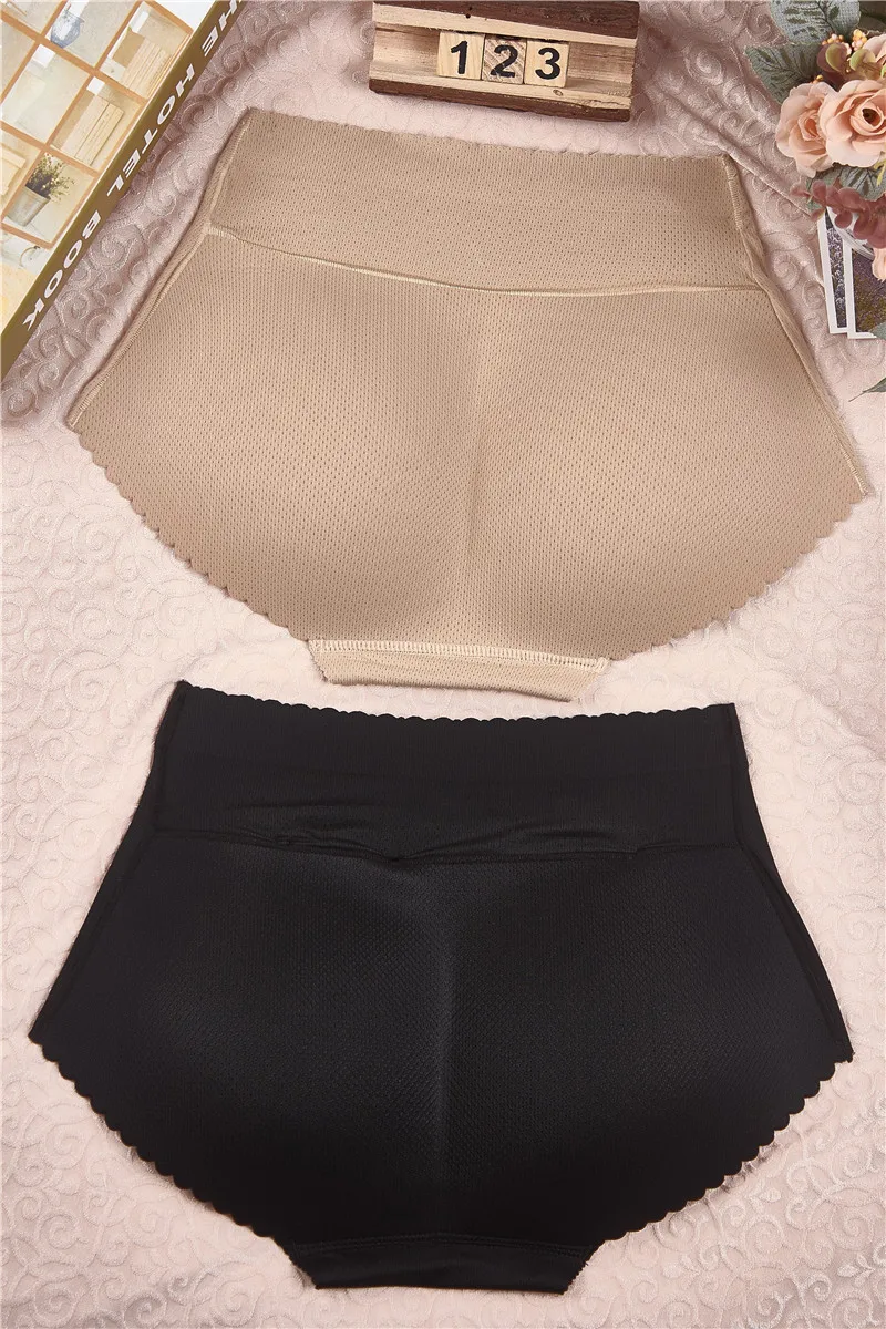 LANFEI стыковой Кнопка стеклоподъемника штаны Body Shaper трусы с эластичным поясом для Для женщин сексуальный увеличивающая подкладка для ягодиц Shapingwear дышащие нижнее белье с подкладками